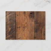 Rustic Barn Wood Boho Wedding Vielen Dank Platzkarte (Rückseite)