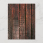 Rustic Barn Wood Lace String Lights Wedding Detail Begleitkarte (Rückseite)