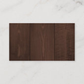 Rustic barn wood string lights wedding QR RSVP Begleitkarte (Rückseite)