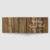 Rustic Barn Wood Wedding Guest Book Gästebuch (Voll)