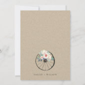 Rustic Barnyard Farm Thema Save the Date einladen Dankeskarte (Rückseite)