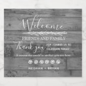 Rustic Barnyard Wedding Vielen Dank Bierflaschenetikett (Einzelnes Label)