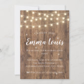 Rustic BBQ Graduation Party Invitation with Photo Einladung (Vorderseite)