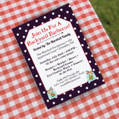 Rustic BBQ Mason Jar Invitation Country Picnic Einladung