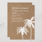 Rustic Beach Destination Bridal Dusche Einladungen (Vorne/Hinten)