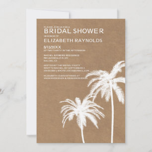 Rustic Beach Destination Bridal Dusche Einladungen