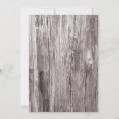 Rustic Beach Driftwood Bridal Dusche Einladungen (Rückseite)