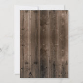 Rustic Beach Seashells Navy Blue Baby Dusche Einladung (Rückseite)