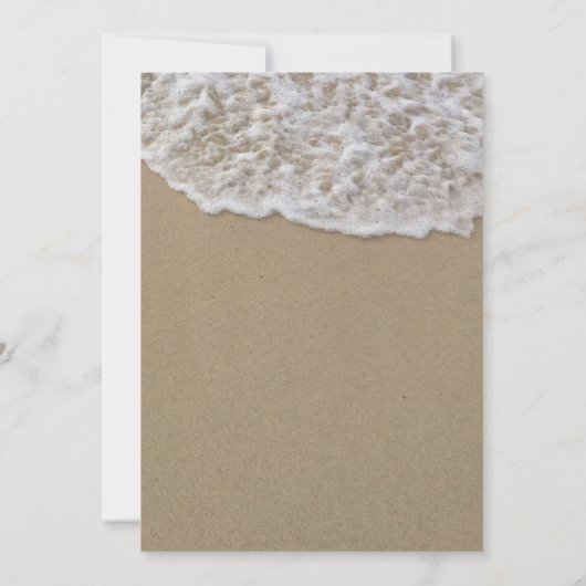 Rustic Beach Starfish Lantern String Light Wedding Einladung (Rückseite)