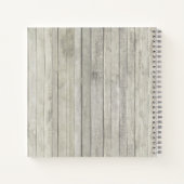 Rustic Beach String Lights Wedding Guest Book Notizblock (Rückseite)