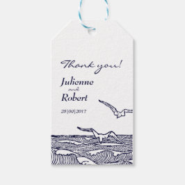 Rustic Beach Wedding Danke Ihnen für Tags Geschenkanhänger