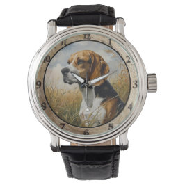 Rustic Beagle Dog  Armbanduhr
