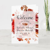 Rustic Beauty Boho Hochzeit im Herbst Programm (Vorderseite)