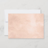 Rustic Beauty Floral Diamond Wedding RSVP Reaktion (Rückseite)