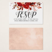 Rustic Beauty Wedding Website UAWG Insert Cards (Vorne & Hinten)