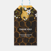 Rustic Beehive Honeybees Baby Dusche Geschenkanhänger (Vorderseite)