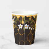 Rustic Beehive Honeybees Baby Dusche Pappbecher (Rechts)