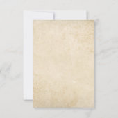 Rustic Beige Western 16 . Geburtstag Vielen Dank Dankeskarte (Rückseite)