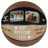 Rustic Best Boyfriend Ever Herbst 2 Fotos Basketball (Vorderseite)