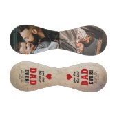 Rustic Best Dad Red Heart 2 Foto Baseball (Paneele)