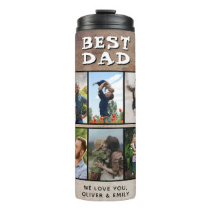 Rustic Best Dad Vater-Tag 6 Foto  Thermosbecher
