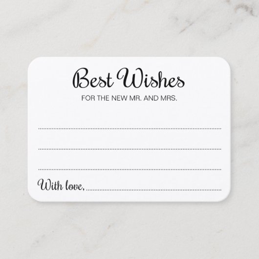 Rustic Best wünscht neue Mr. Wedding Guest Book Platzkarte (Vorderseite)