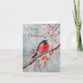 Rustic Bird Winter Frohe Weihnachten (Vorderseite)