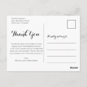 Rustic Black Wood Gold Sonnenblume Hochzeit Vielen Postkarte (Rückseite)