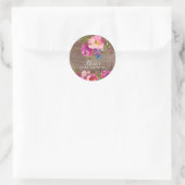 Rustic Bloom Floral Baby Dusche Umschlag Aufkleber (Tasche)