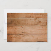 Rustic Bloom Sunflower Baby Dusche Einladung (Rückseite)