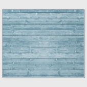 Rustic Blue Barn Wood Geschenkpapier (Flach)