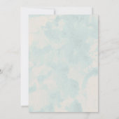 Rustic Blue Bird Bridal Dusche Einladungen (Rückseite)