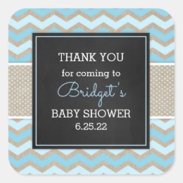 Rustic Blue Boy Baby Shower bevorzugt Aufkleber 36