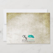 Rustic Blue Country Foto Baby Ankündigung (Rückseite)