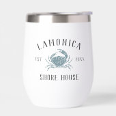 Rustic Blue Crab Personalisiert Shore House (Links)