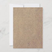 Rustic Blue Daisy Bridal Dusche Einladungen (Rückseite)