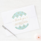 Rustic Blue Diamond Vielen Dank Sticker (Umschlag)