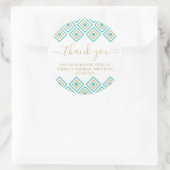 Rustic Blue Diamond Vielen Dank Sticker (Tasche)