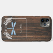 Rustic Blue Dragonfly Case-Mate iPhone Case (Rückseite (Horizontal))