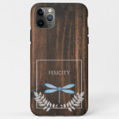 Rustic Blue Dragonfly Case-Mate iPhone Case (Rückseite)