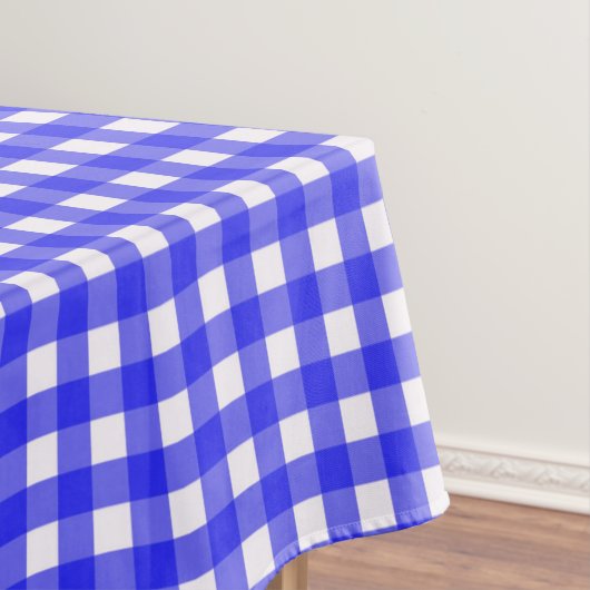 Rustic Blue Gingham Karos Pattern Tablecloth Tischdecke (Beispiel)