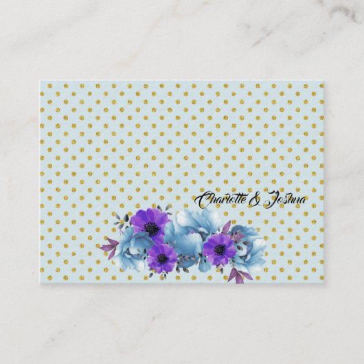 Rustic Blue Hütte Rose Wedding Suite Empfang Begleitkarte (Vorderseite)