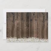 Rustic Blue Hydrangea Floral Jar Brautparty Einladung (Rückseite)