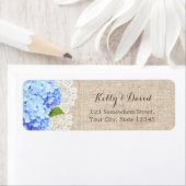 Rustic Blue Hydrangea Lace & Burlap Wedding (Insitu)