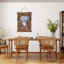 Rustic Blue Hydrangea Watering kann Personalisiert