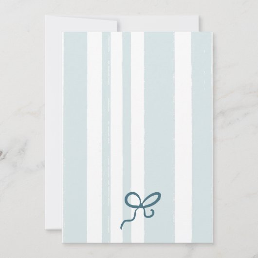 Rustic Blue Jean Baby Denim Country Baby Dusche Dankeskarte (Rückseite)