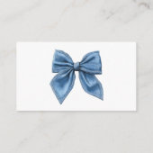 Rustic Blue Jean Denim Diaper Raffle Baby Dusche Begleitkarte (Rückseite)