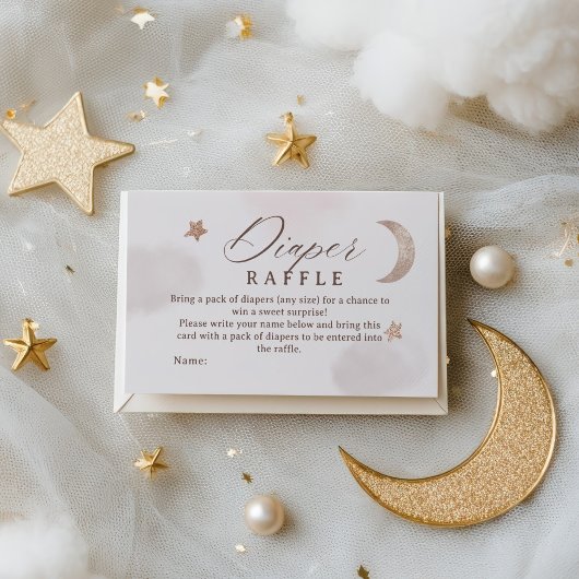 Rustic Blue Jean Denim Diaper Raffle Baby Dusche Begleitkarte