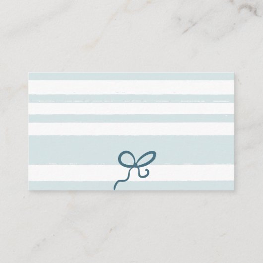 Rustic Blue Jean Denim Diaper Raffle Baby Dusche Begleitkarte (Rückseite)