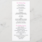 Rustic Blue Mason Jar Gerber Daisies Program Programm (Rückseite)